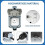 Outdoor Socket IP66 Waterproof 1-Way EU Plug with Switch Indicator Light Lockable Hinged Lid Surface Mounted Gray 2