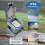 Outdoor Socket IP66 Waterproof 1-Way EU Plug with Switch Indicator Light Lockable Hinged Lid Surface Mounted Gray 3