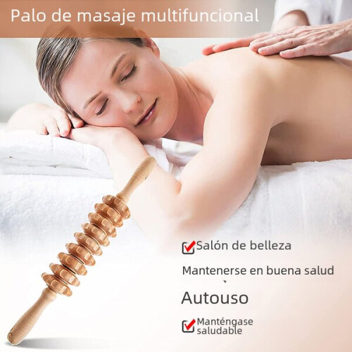 Set di massaggiatori terapeutici in legno per cellulite e cura post-parto, 6 pezzi 1