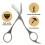 Eyebrow Scissors, Precision Trimming Tool with Integrated Comb and Ergonomic Handles 5