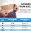 Sports Back Support Belt with Ergonomic Spinal Support for Posture Correction During Work & Training 4