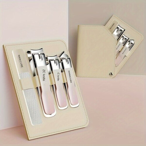 Nail Clipper Set Stainless Steel Rust Resistant 4-Piece Tools for Precise Nail Trimming 1