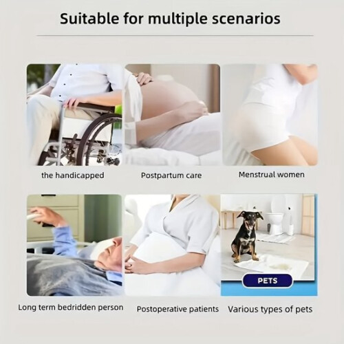 Washable Underpad 70 x 90 cm - 4-Layer Bed Protection with Tumble Dry Feature 2