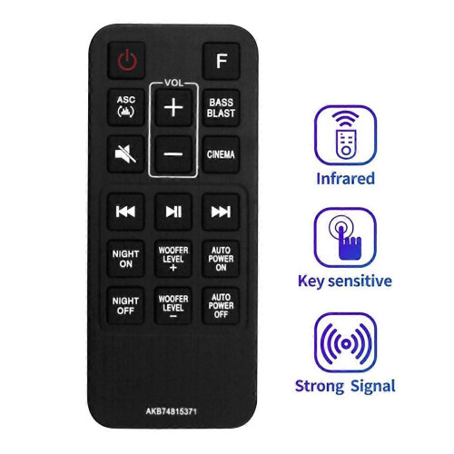 Replacement Remote Control Compatible with SJ3 SJ4 SK4D, Durable Plastic Home Theater Audio Accessory 1
