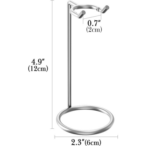 Razor Stand 2 Pack, Stainless Steel, Compatible with Most Safety Razors, with Drying Function for Hygiene 1