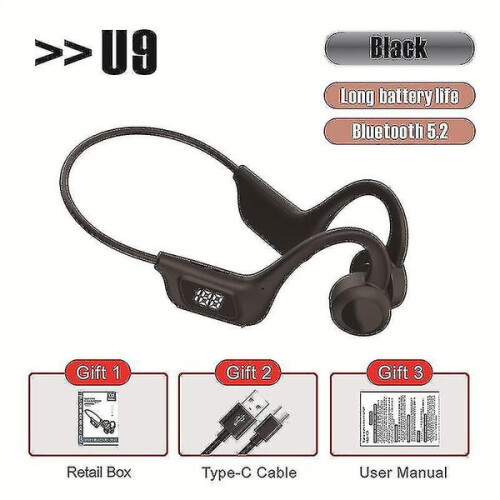 Open-Ear Bluetooth Earphone Compatible with iOS Android, Bone Conduction Technology, IPX5 Waterproof for Sports 1