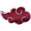 Coussin 3D - NARUTO SHIPPUDEN - Akatsuki-Logo - Mikrofaser - 50 cm 1