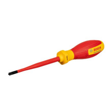 BOSCH Professional VDE Flat and Cross Screwdriver SL/PH1 x 100 mm - Insulated 1000 V, tested 10,000 V - Non-slip softgrip handle