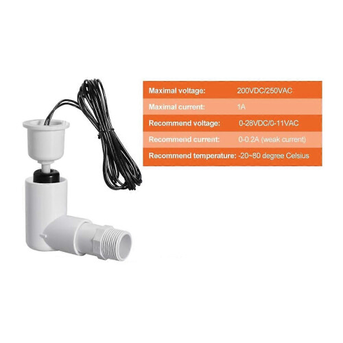 Float Switch with 3/4 Inch Adapter for AC Condensate Drainage, Anti-Overflow Automatic Shutoff 1