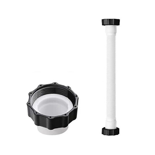 Pool Filter Pump Hose, 2-Pack, Compatible with 1.5 Inch Interface, Knob Installation for Above Ground Pools 1