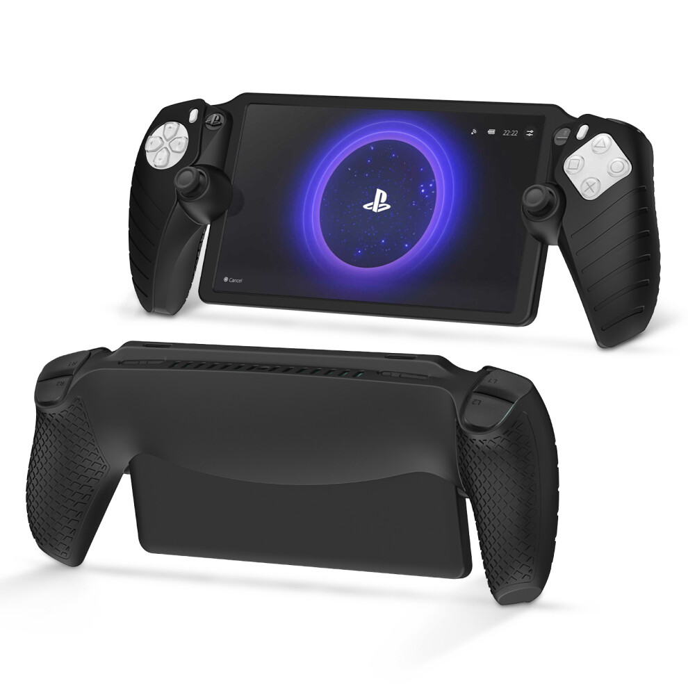 Silicone Protective Case Shock-Absorption Case For Sony Playstation Portal Black 7314280411351