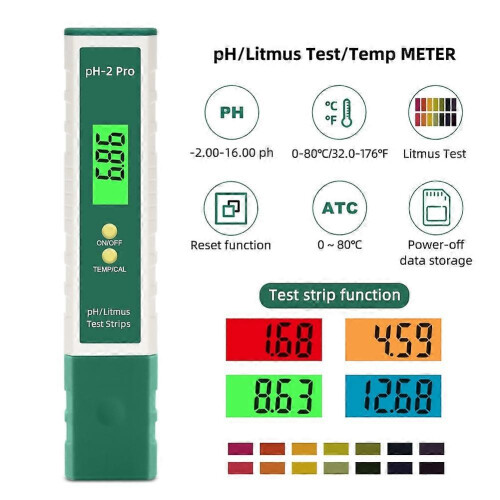 PH-mètre PH-2 Pro Haute Précision 0,01 Résolution, Calibration 3 Points, Compensation Température 0-80C 1