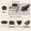 Sewing Machine Foot Pedal Controller Compatible with Butterfly, EU Plug AC 220V, Black Plastic 5