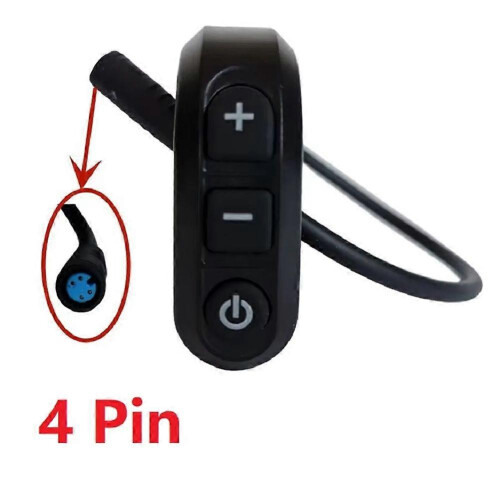 48V Electric Scooter LCD Dashboard Digital Meter with Switch Throttle Compatible with Joyor S Black Plastic 2