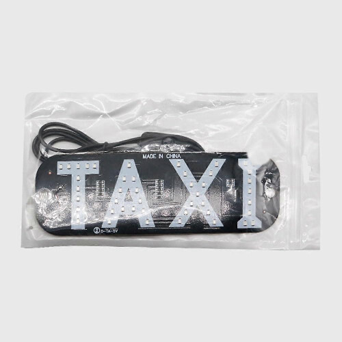 USB Powered Taxi LED Sign with Blue Light for Car Ceiling or Windshield Mounting 2