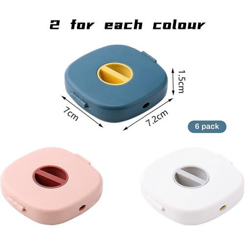 Cable Organiser 6 Pack, Retractable ABS Plastic Portable Storage Box for USB and Data Cable Management 1