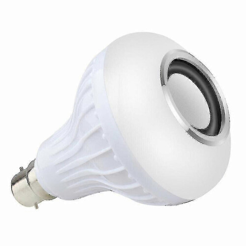 Smart LED Bulb with Bluetooth Speaker, RGB Colour Changing Light & Remote Control for B22 Base 2