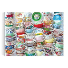 Palapeli - GALISON - Teekupit - 1000 palaa - Juliste mukana - 50,8 x 68,6 cm