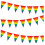 Rainbow Pride vimpelbanner 5m15 - Flag i polyester 1