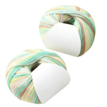2Pcs Colored Dyed Soft Cotton Yarn 250.43Yard Each-YT20