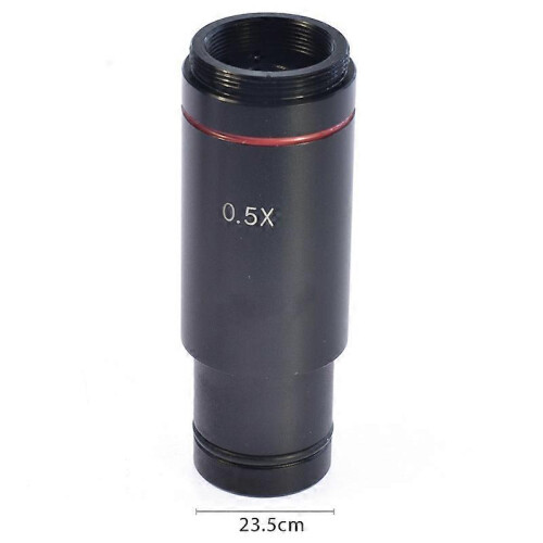 Objectif de microscope réducteur 0.5X compatible avec microscopes, taille d'installation 23.2mm, alliage d'aluminium 1