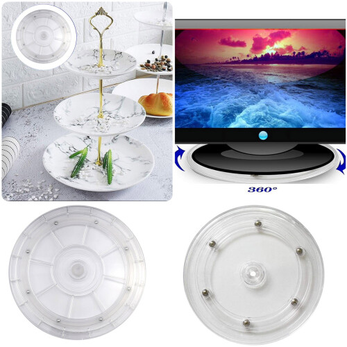 Clear Acrylic Lazy Susan Turntable 6 inch