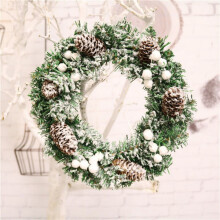Couronne de Noël artificielle de 30 cm, décoration de porte