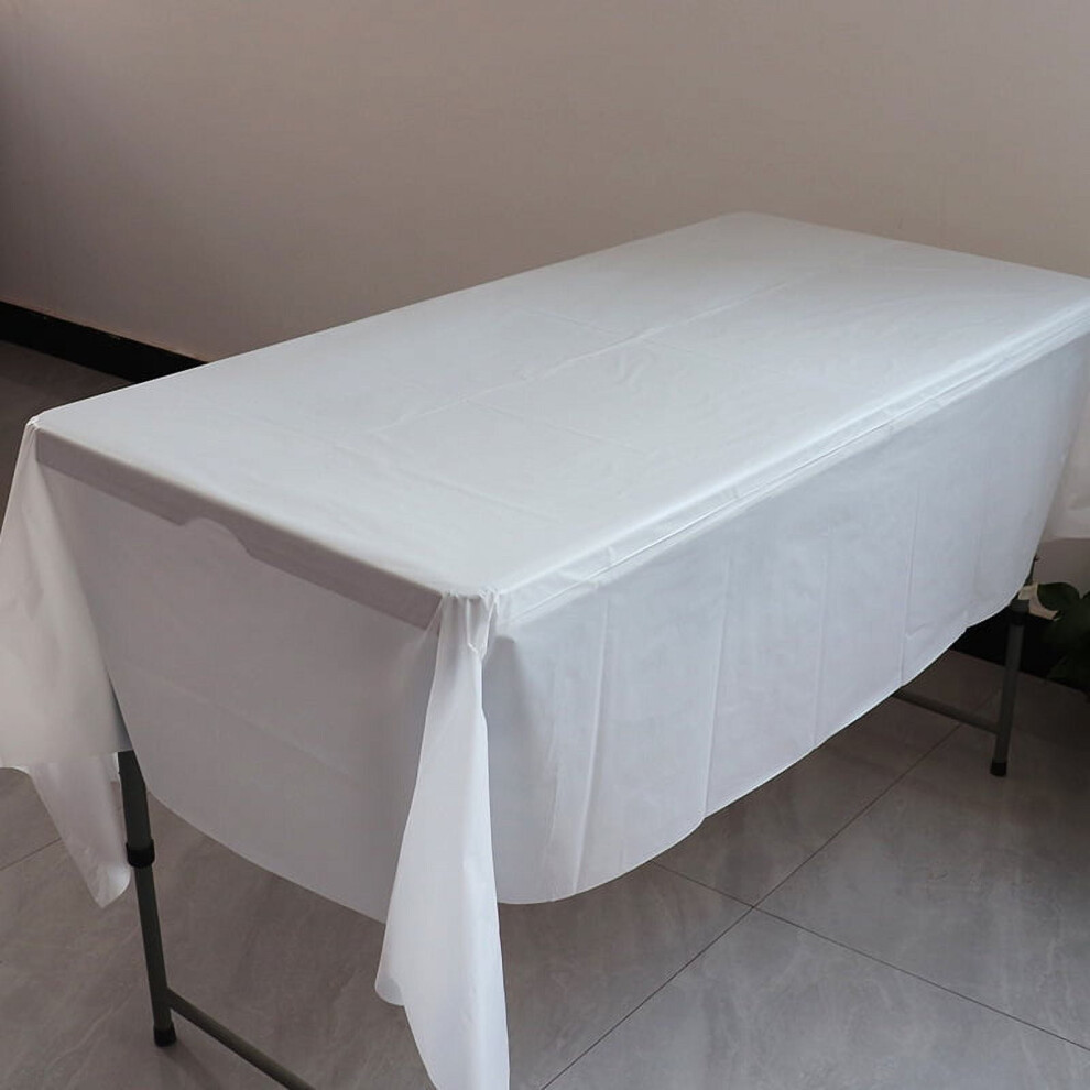 Solid Colour Plastic Tablecloth Rectangle