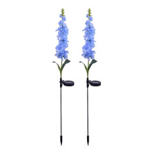 Lampe solaire LED violette pour fleurs de sol décoratives de jardin