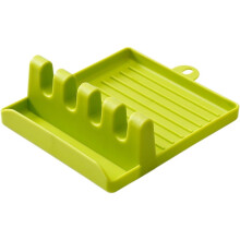 Siliconen bestekhouder groen 12,7 x 14 x 5 cm 4 sleuven