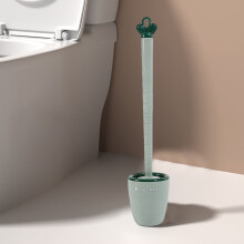 Ensemble brosse et ventouse de toilette en silicone avec support mural – 1