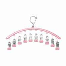 Ophanghaak voor leggings van metaal met 10 rubberen clips (1 stuk)