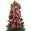 Christmas Tree Bow Buffalo Plaid Red Black Burlap 1 Pack 1