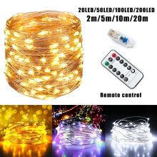 Manfitter fairy lights copper wire 2M to 20M 20–200 LED 8
