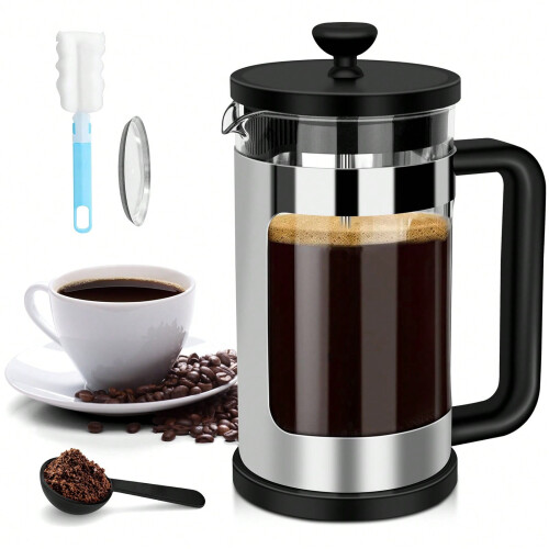 Cafetière à piston 620 ml (2 tasses) en verre borosilicate