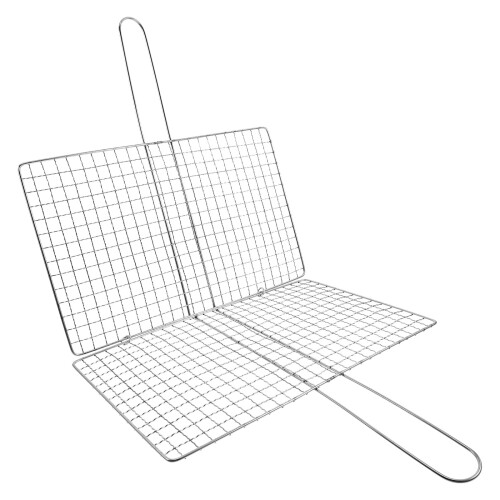 Panier à griller roulant argenté (1 pièce)