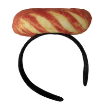 Diadema divertida con forma de comida para lavarse el pelo y la cara