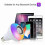 Smart LED Bulb with Music Sync Mode, Multi-Colour Light & Voice Control for B22 Socket 5