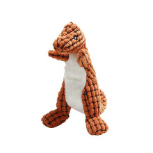 Pluche dinosaurusspeeltje met piepgeluid voor honden die graag kauwen.
