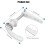 Toilet Flush Handle Replacement, Solid Metal Construction Compatible with Universal WC Cisterns for Quick Installation 2