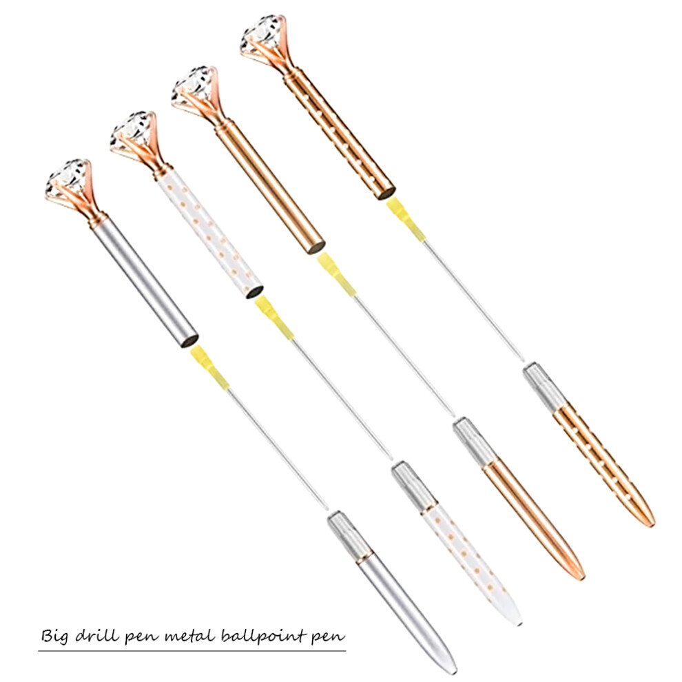4 Metal Ballpoint Pens Assorted Colours