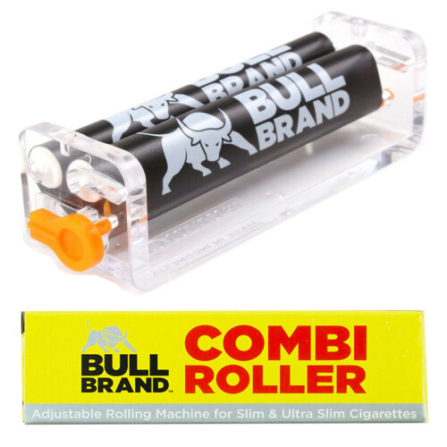 3x BULL BRAND Slim Cigarette Roller COMBI Adjust Ultra Roller Machine 2