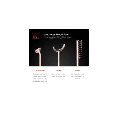 NuDerma Professional Skin Therapy Wand - Φορητή συσκευή με 6 ραβδία νέον και αργόν - Ανανεώνε 1