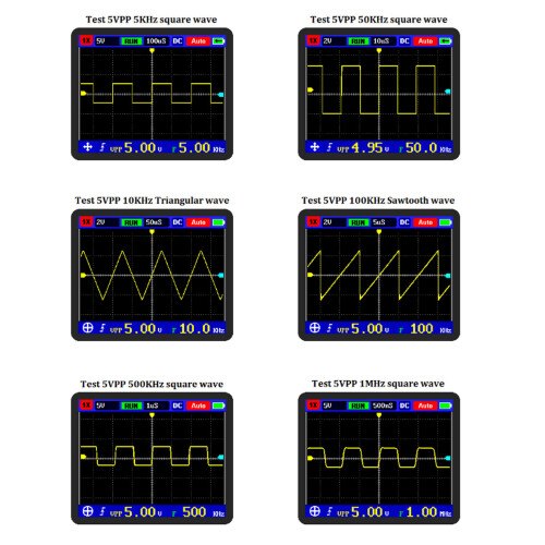 2.4in LCD Digital Oscilloscope 20MSps 2