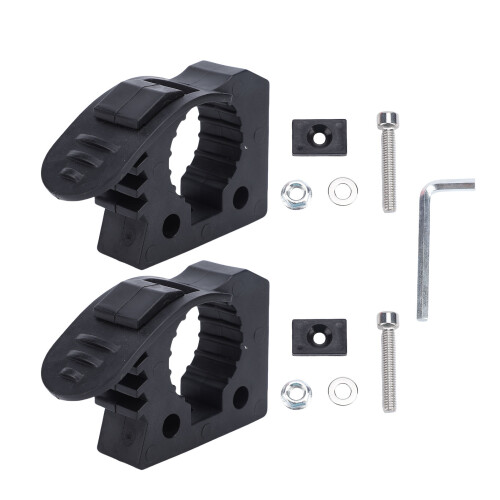 Aluminium-Dachgepäckträger-Schaufelhalter-Set, Schwarz 2 Stück 2