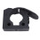 Aluminium-Dachgepäckträger-Schaufelhalter-Set, Schwarz 2 Stück 7