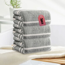 3-Piece Striped Beach Towel Set – Polyester, 34x76cm