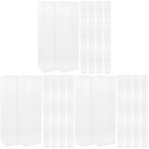 60Pcs Transparent Candy Boxes Sturdy Wedding Gift Holders for Home Use