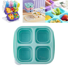 Boîte à goûter à 4 compartiments en paille de blé