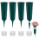 4-Pack Green Plastic Grave Vase Inserts with Ground Spikes 1